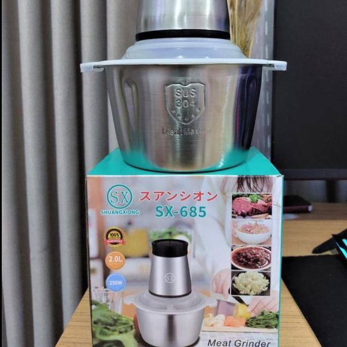 New- Blender Daging Stainless Steel Chooper SX-685 Penggiling Daging Coper