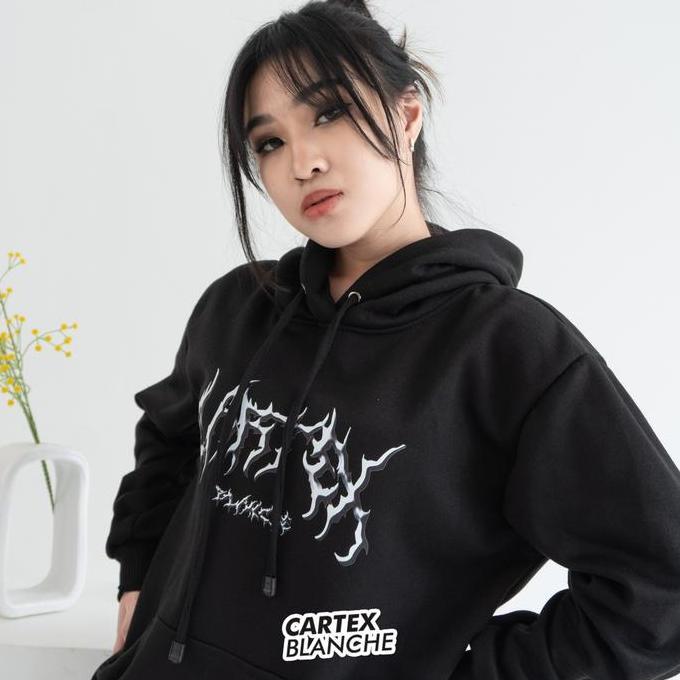 Premium Cartexblanche Emo Style Jaket Hoodie Pria Wanita Jumper Sablon Distro Fleece M - Xxl