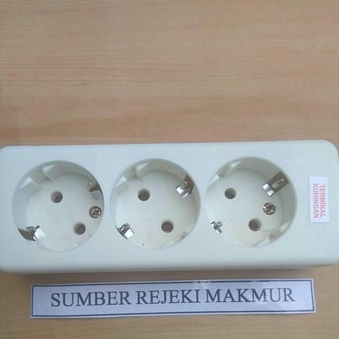 New- Terminal 3 Lubang Lobang Arde TEBAL | Stop Kontak 3 Lubang