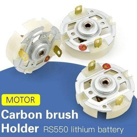 HOLDER DINAMO SERI RS550 CARBON BRUSH CASE CASING MOTOR RS 550 KARBON BOR CORDLES DINAMO MOTOR RS550
