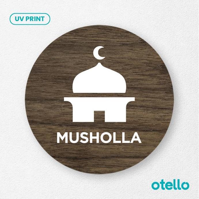 Lansunggaskirim- Signage Musholla Sign Board Kayu Label Papan Nama Masjid Mushola Plang