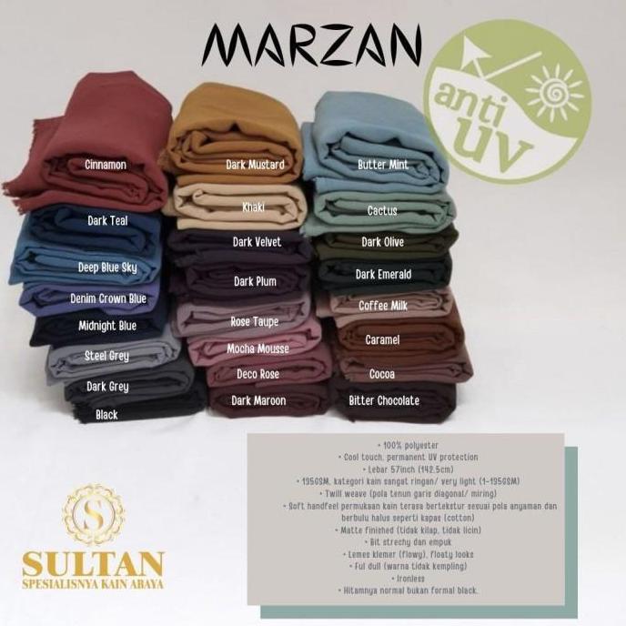 New- Kain Sultan Bahan Untuk Gamis Abaya Mazen ( Marzan )