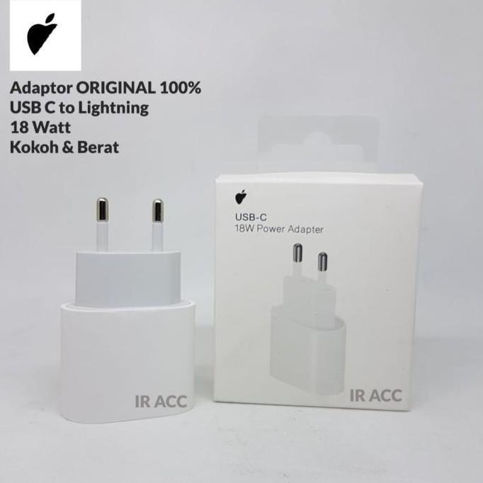 New- ORIGINAL 100% Adaptor Batok 18 Watt / 20 Watt Charger Iphone 11 12 Pro