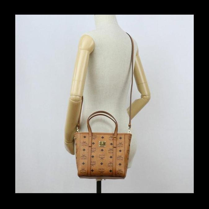Ready Mcm Toni Visetos Mini Tote Bag