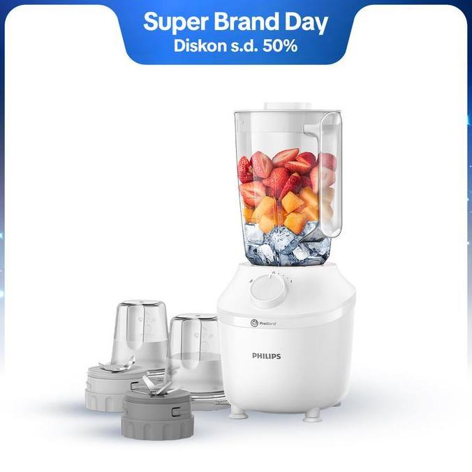 Blender Philips Plastik 1 Liter - 3000 series HR2042/30 - Blender Jus - Blender Juicer- Blender Terb