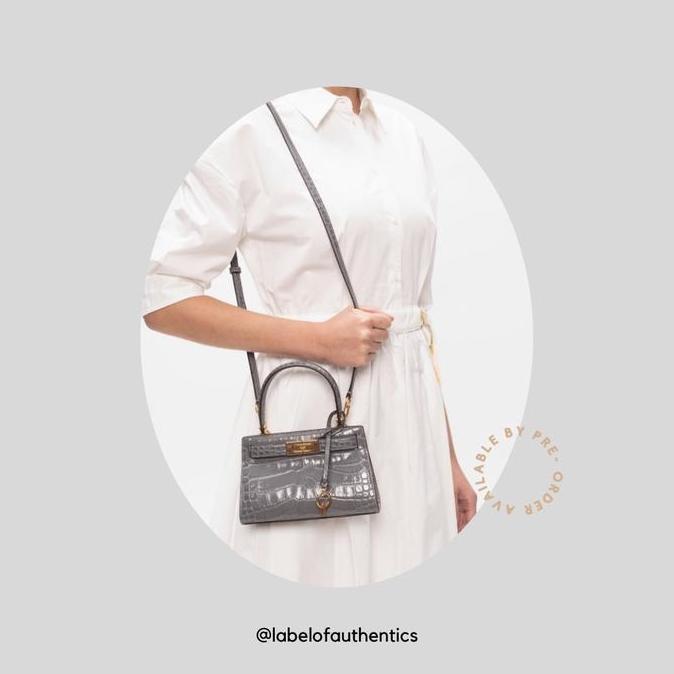 Tory Burch Lee Radziwill Petite Croco Bag