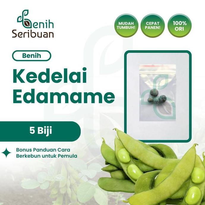 5 Benih Kedelai Edamame Ryoko Bibit Sayuran Kacang Jepang Super Unggul