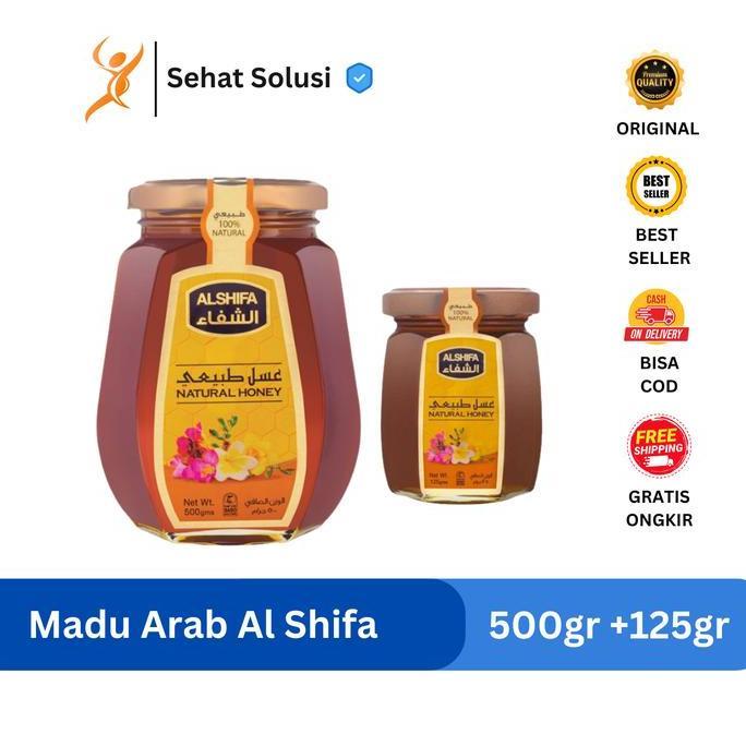Madu Al Shifa 500 gram dan 500gr Free 125gr Blackforest Honey - Kualitas Teruji dari Saudi Arabia - 