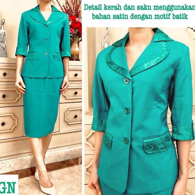 One set blazer wanita. Blazer wanita kantor set. Setelan blazer wanita kantor gruciani