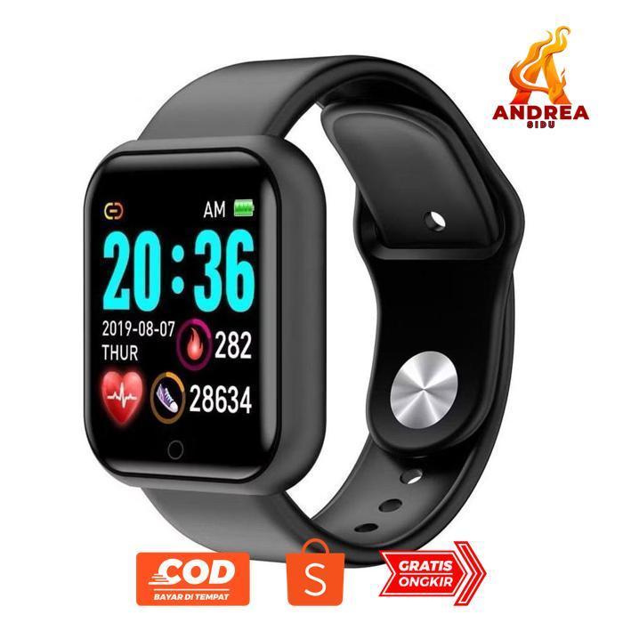 ANDREASIDU SC-COD SMARTWATCH Y68 -D20 JAM TANGAN WANITA/PRIA/COUPLE TERMURAH TERLARIS