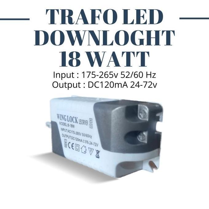Trafo Led Panel Downlight 18 Watt Led Driver Lampu Downlight 18 Watt
