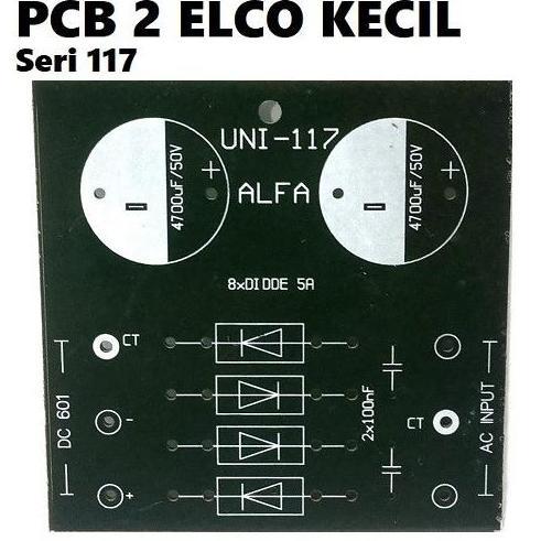 PCB 2 ELCO KECIL SERI 147 POWER SUPPLY PENYIMPAN TEGANGAN 2 ELCO