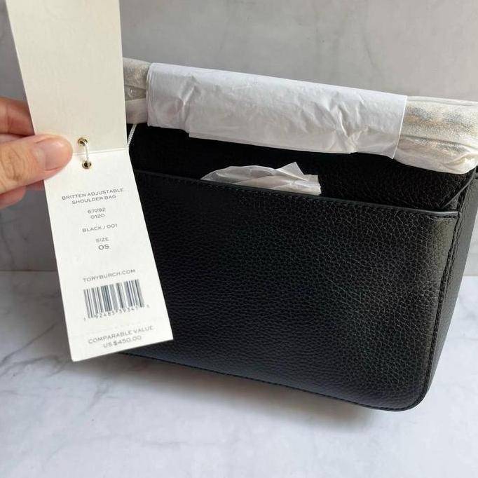 TB Britten Adjustable Shoulder Crossbody Bag Black