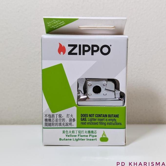 begionezz - korek zippo yellow flame pipe butane lighter insert model 65884