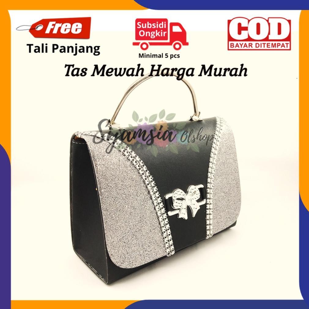 BEST SELLER` OFFICIAL TAS PESTA WANITA MURAH MEWAH ELEGAN UNIK GLITTER TAS TANGAN PESTA WANITA TERBA