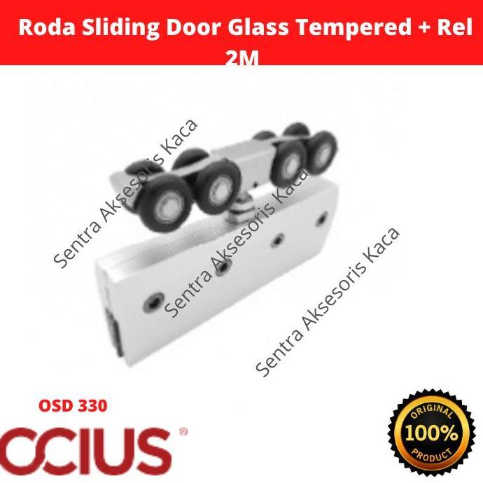 Roda Sliding Door Glass Tempered Ocius + Rel 2M