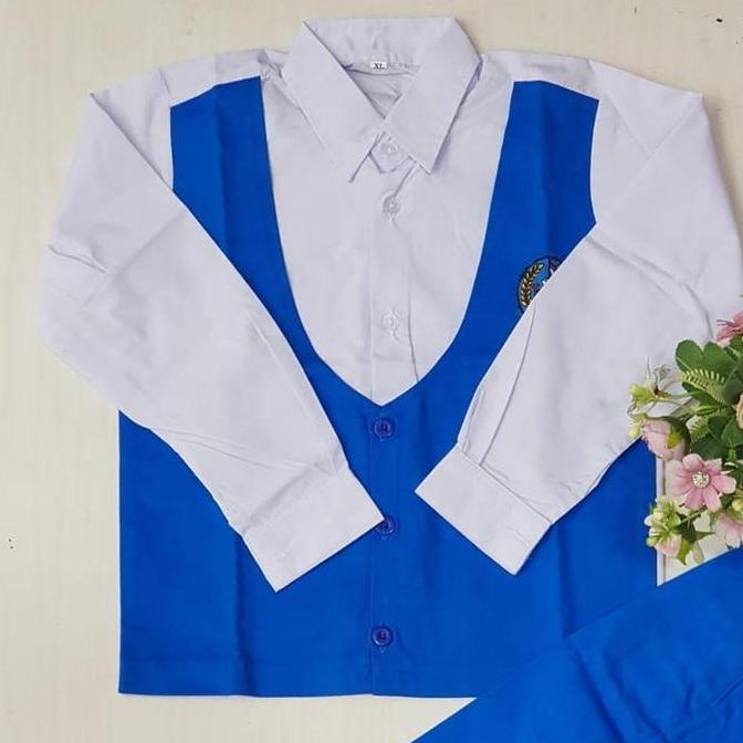 Sale Baju Seragam Nasional Biru Lengket Untuk Anak Tk Dan Paud