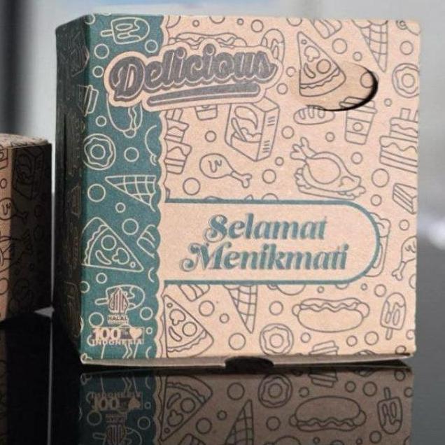 Bestsell- Box Kardus Snack Kue Isi 100 Pcs 12X12 12X14 12X16 Dus Kue Roti