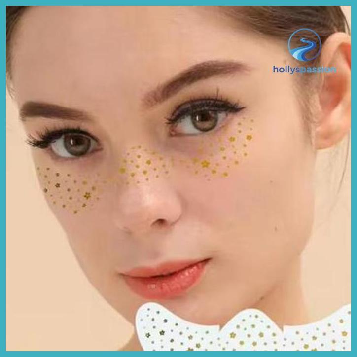 (ORI) TATO WAJAH GLITTER STICKER MUKA / STIKER WAJAH PESTA / FACE STICKER TATTO TEMPORERY KECANTIKAN