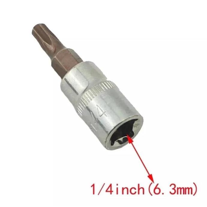 CALAVO 6pcs/Set Mata hexagonal Hex Bit Socket 1/4 inch Mata hexagonal Hex Bit Socket