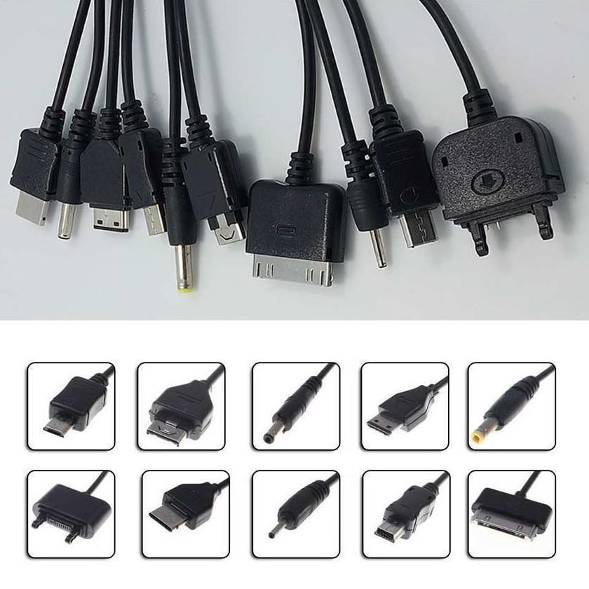 BESTPROMO 10 in 1 Kabel Data Cumi USB / Kabel Charger Cumi Multifungsi USB 10in1 1Meter