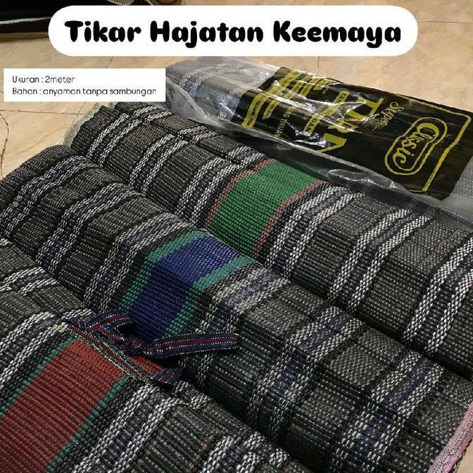 TIKAR HAJATAN KEEMAYA DAN MERAK UKURAN 2 METER / TIKAR LIPAT JADUL TRADISIONAL / TIKAR CAMPING OUTDO