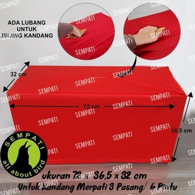 Krodong Kerodong Sangkar Kandang Burung Merpati 3 Pasang 6 Pintu Petak Dongdang Krm3sm