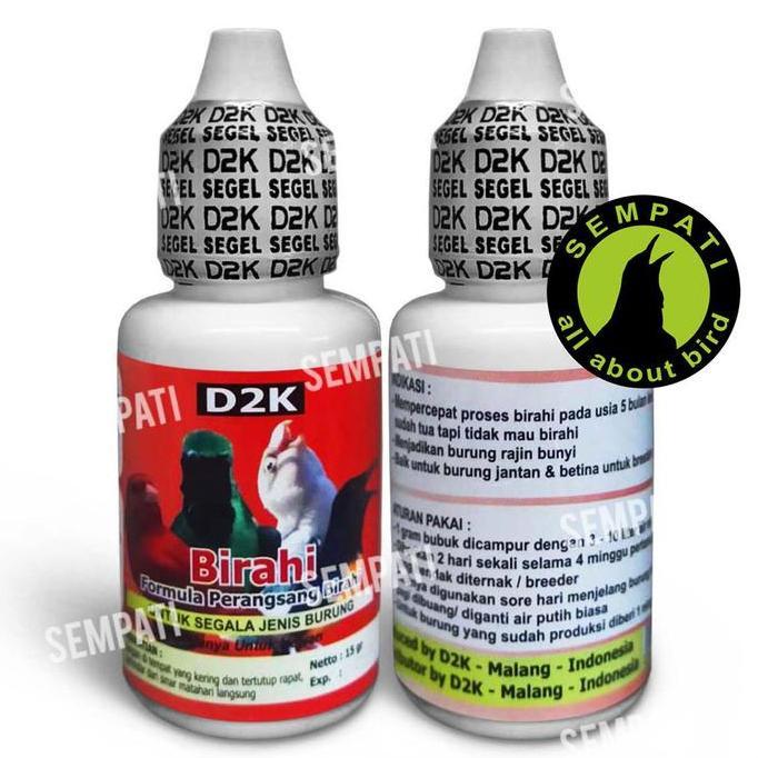Vitamin D2k Vitamin Ternak Breeding Burung Murai Kacer Kenari Lovebird Parkit Jantan Dan Betina