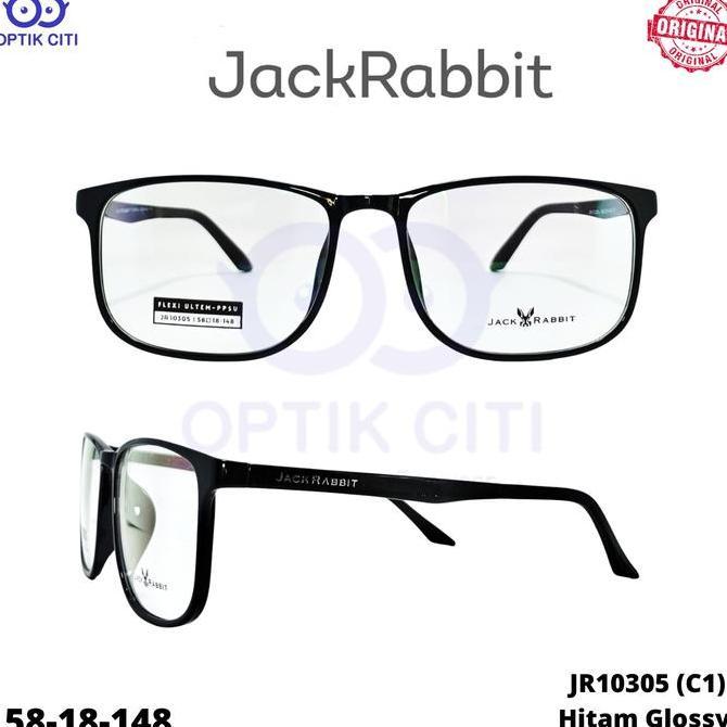 Frame Kacamata Pria size Lebar Jack Rabbit JR 10305 Lentur Ringan Original
