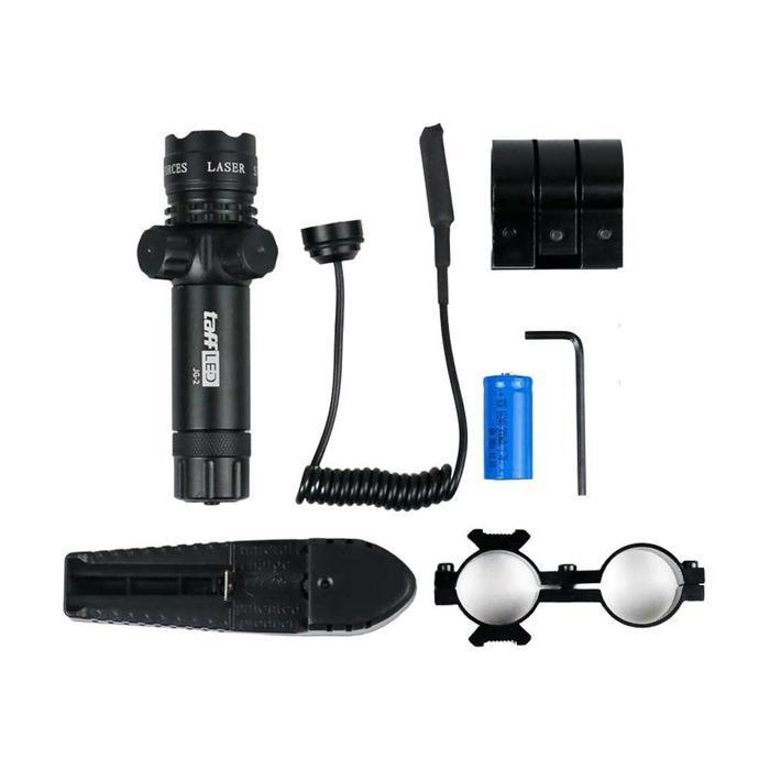 Tactical Red Dot Laser Gun Scope With Baterry And Charger - Jg-2 Taffled Laser Original Dan Terperca