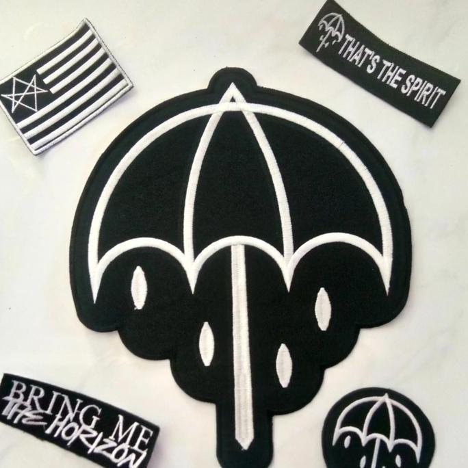 backpatch paket bmth aksesoris jaket