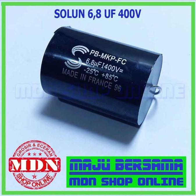 Terpopuler- Solun 685 - Kapasitor 6.8 Uf 400V - Kapasitor Tweeter