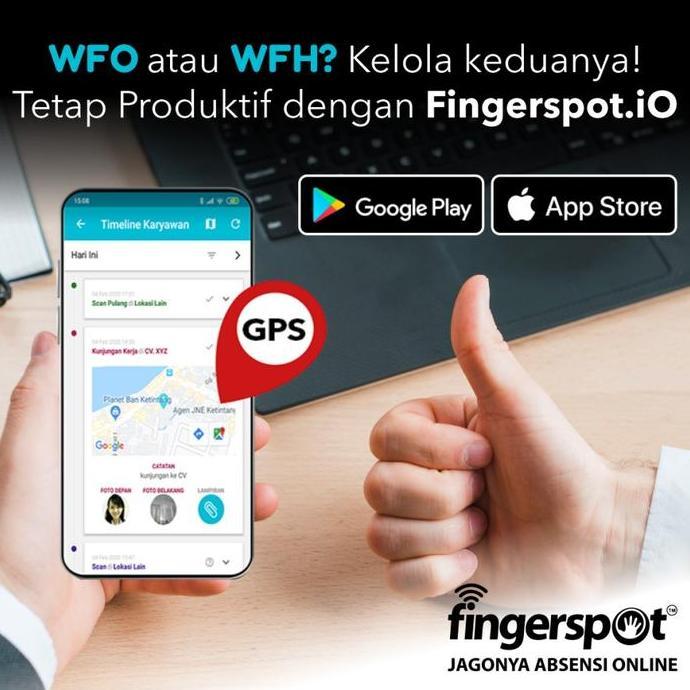 TERBARU Fingerspot Absensi Online Tanpa Mesin Absensi - Absensi Via HP GPS - 2 App Karyawan BISA GOS