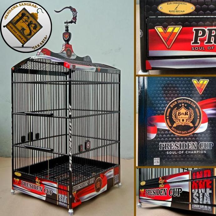 ORIGINAL SANGKAR/KANDANG KOTAK BNR DECAL PRESIDEN CUP VI READY STOCK