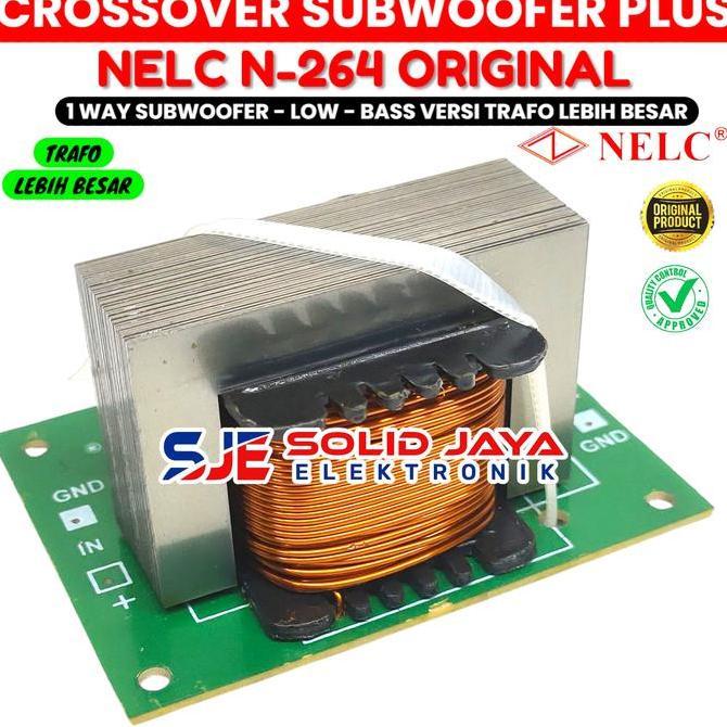 Terpopuler- Crossover Subwoofer Plus 1 Way N264 Nelc Crosover Sub Subwofer Low Bass Sub Woofer Cross