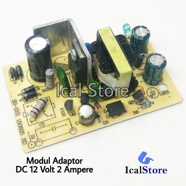Terpopuler- Modul Adaptor Dc 12 Volt 2 Ampere Rangkaian Kit Power Supply 12V 2A