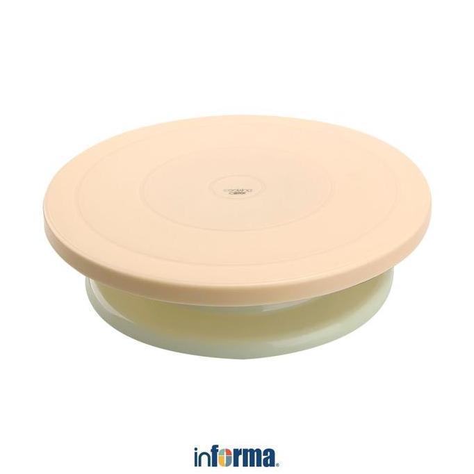 Informa Cooking Color Prun Wadah Kue - Hijau Mint Meja Putar Alas Kue Pemutar Tatakan Dekorasi
