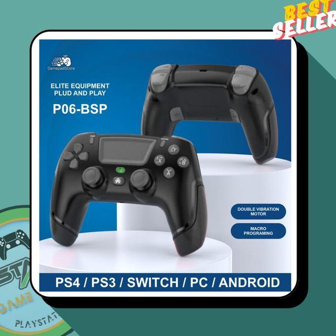 Stik BSP P06 Wireless Gaming Gamepad Joystick PS3 PS4 Switch PC IOS Terlaris