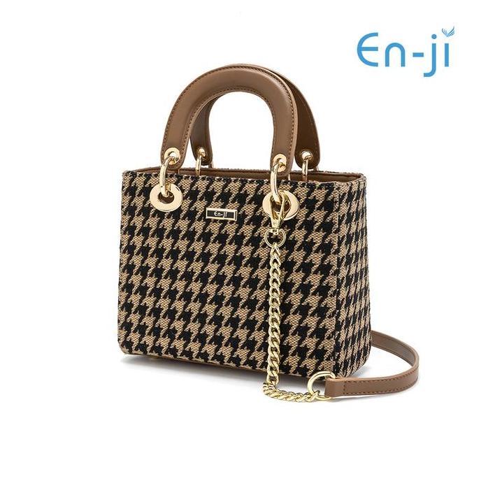 Enji Tas Wanita Haejin Korean Style Handbag - Khaki