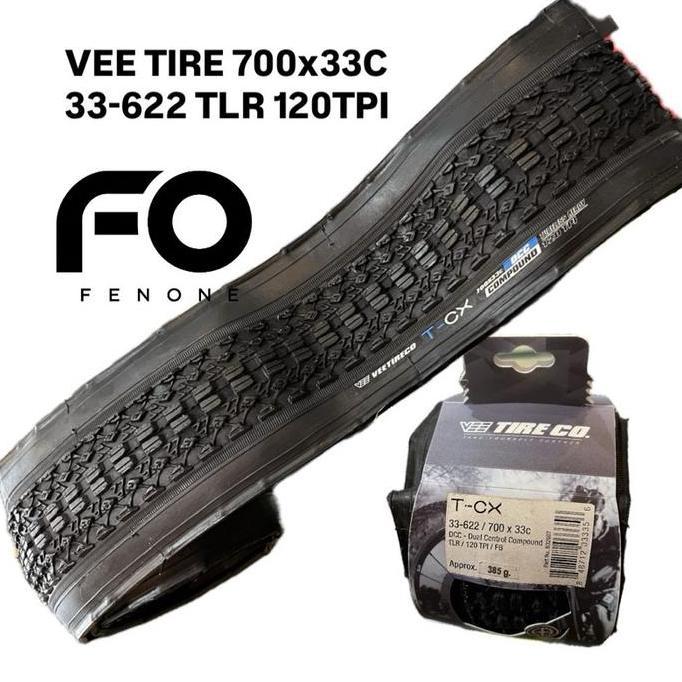 Promo VEE TIRE T-CX 700x33C 33-362 / DCC TLR TUBELESS 120TPI / BAN LUAR VEE TIRE / BAN LUAR GRAVEL M