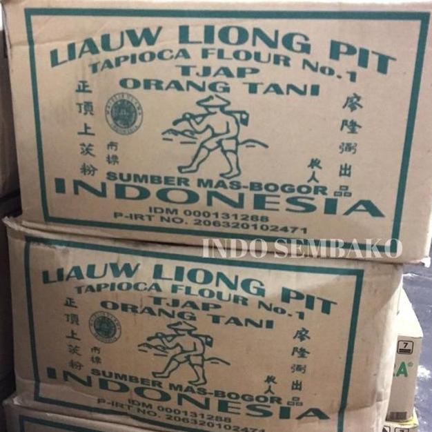 Grosir Sagu Tani Dus 1Kg X 10Bks / Sagu Liong Pit / Tapioca Flour / Liauw Liong Pit Kardus / Liong P