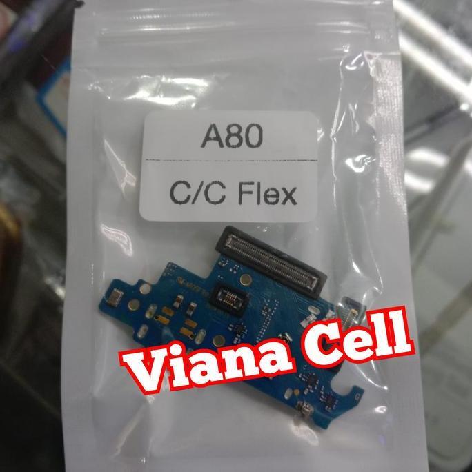 FLEXIBLE BOARD KONEKTOR CHARGER SAMSUNG A80 ORI FLEXIBEL ADA IC