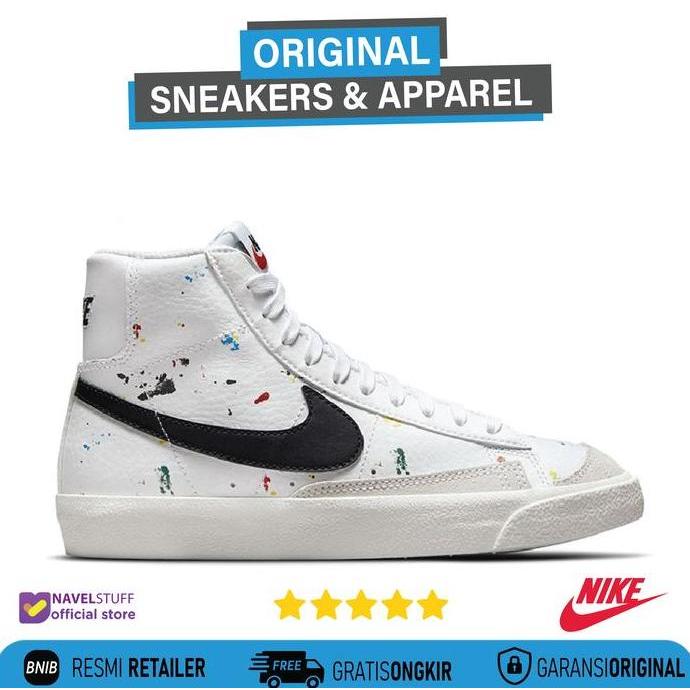 NIKE Blazer Mid '77 Splatter Paint White / Black / Sail Orinal (GS)