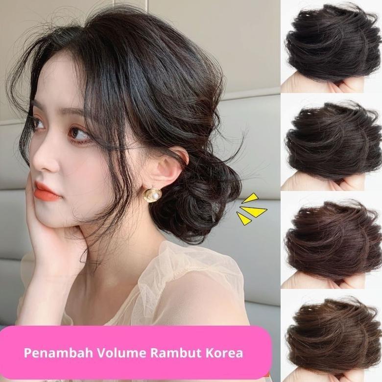 BestNew- IKAT RAMBUT WIG RAMBUT PALSU KONDE CEPOL RAMBUT BERVOLUME UNTUK PESTA KARET RAMBUT PALSU WI