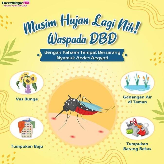 Lansungkirim- Force Magic - Semprotan Nyamuk 600Ml | Obat Nyamuk Spray | Anti Nyamuk