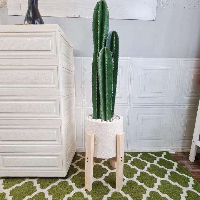 TERMURAH - Tanaman Bunga Hias Kaktus Plastik Artificial Pot Silinder Teraso