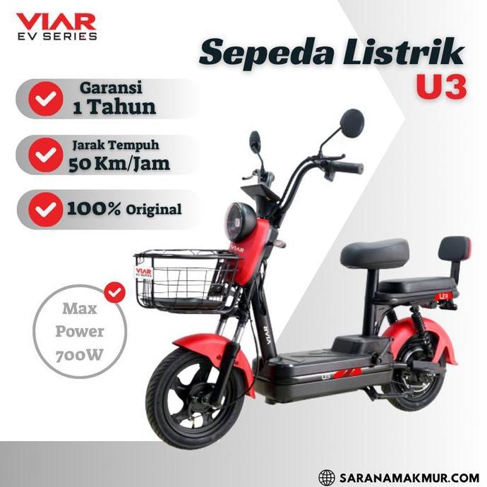 Terlaris Sepeda Listrik U3 Viar