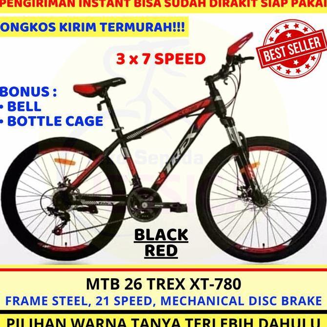 Terlaris Sepeda Gunung Mtb 26 Trex Xt-781-1 21 Speed Murah