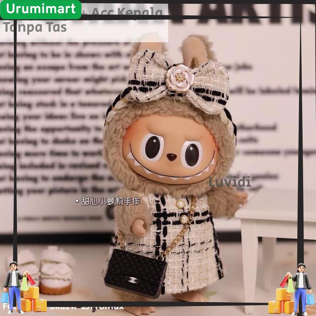 READY  Baju Pakaian LABUBU V1 V2 Branded Chanel LV Lucu Kacamata Tas Boneka Terlaris
