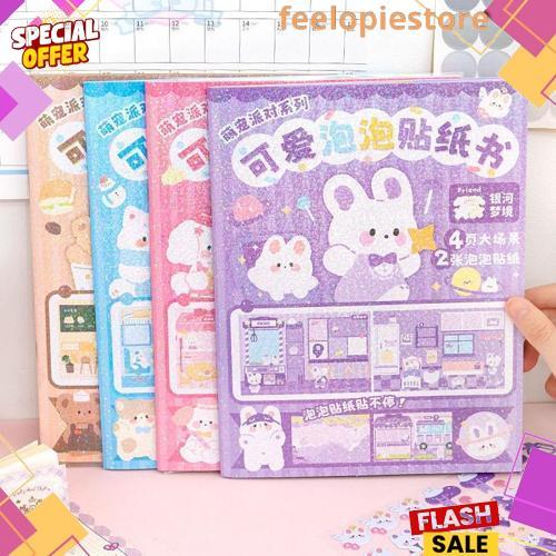 Buku Stiker DIY BEAR Quite Book Beruang Landscape Sticker Ruangan Sale